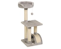 Krabmeubel voor katten met knuffelnest en speelbal - 35x35x82 cm