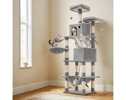 Krabpaal – 206 cm Hoog – Met 13 Krabpalen – Extra Hoog