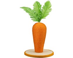 Krabpaal 30 cm met kattenholte boom speelplaats spel voor katten - wortel oranje