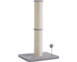 Krabpaal 85 cm hoog – Met bel en pluchen bal