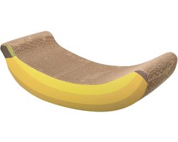 Krabpaal: Krabpaal Banaan van Karton voor Katten - Duurzaam en Inclusief Kattenkruid