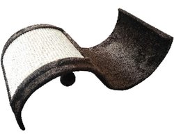 Krabpaal Beige Kattenkrabpaal Golfvormig 50x29x18 cm - Beschermt Meubels