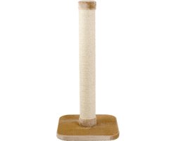 Krabpaal Big Cat Beige - Beige - 56 x 56 x 119 cm