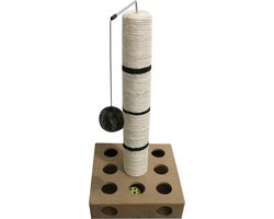 Krabpaal ca. 52 x 255 x 255 - sisal - lichtbruin/beige Krabton