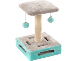 Krabpaal Cya 1 Turquoise/Grijs - Grijs - 28 x 28 x 39 cm