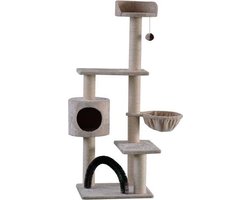 Krabpaal Dallas - Beige - Met massageborstelboog - 50 x 45 x 138 cm