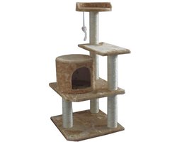 Krabpaal Elma - Beige - 47 x 47 x 102 cm