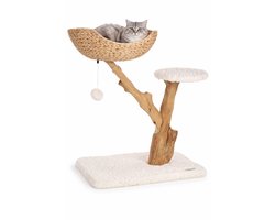 Krabpaal – Flamingo Design Line Carlito – krabpaal kat – krabmeubel – design krabpaal – 74,5x42x78 cm – beige