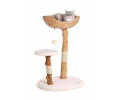 Krabpaal – Flamingo Design Line Fidel – krabpaal kat – krabmeubel – design krabpaal – 75x42x98 cm – beige
