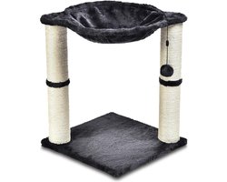 Krabpaal - Hangmat bed - Krabstam - Grijs - 41 x 51 x 41 cm