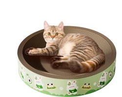 Krabpaal Karton - Krabbelplank Kat - Spelen en Krabben - Verhoogde Stabiliteit - 35x35x10 cm - Niet gespecificeerd