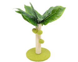 Krabpaal Kat - Kattenboom Speelgoed - Binnen Klimmen - Stevige Houten Basis - 41x41x41 cm - Zoals Afgebeeld