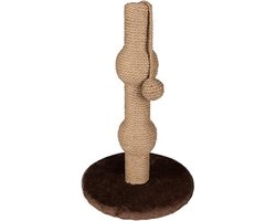 Krabpaal Kat - Krabmeubel Huisdier - Katten Plezier - Sisal Bekleding - 30x30x49 cm - Beige