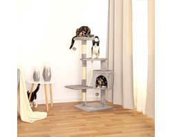 Krabpaal katten 112 cm hoogte (lichtgrijs)