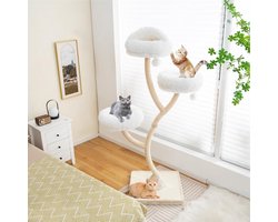 Krabpaal – Kattenboom – Kattenhuis – Krabton – Kattentoren – Met Stabiel Metaalframe – 178 cm Hoog Met Sisal Krabpalen
