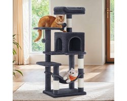 Krabpaal – Kattenboom – Meerdere Verdiepingen – Grot – Hangmat – 4 Krabpalen – Speels