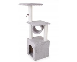 Krabpaal - kattenkrabpaal - 30x30x95cm - grijs