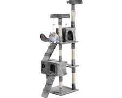 Krabpaal - Kattenkrabpaal - Krabpaal voor katten - Katten - 170 cm - Beige/Grijs