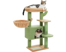 krabpaal, kattenmeubel met sisaltouw, pluche, ligbed, speelhuisje met holletjes, speelgoed voor katten 7.28 Kilograms