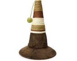 Krabpaal kegel beige-bruin-wit grote katten