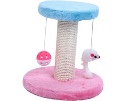Krabpaal: Krabpaal Kittens - Kattenboom Speelgoed - Katten Spelen Klimmen - Antislip Kenmerken - 22x20x20CM - Meerkleurig