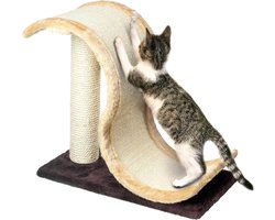 Krabpaal Kitty Scratchy I - 50 cm - 24 cm - 40 cm - Bruin-beige - Kattenmeubels