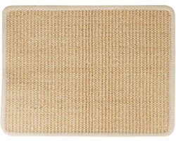 Krabpaal: Krabpaal Konijn - Knaagspeelgoed Mat - Dierennagel Verzorging - Natuurlijk Sisal Materiaal - 41x26x4 cm - Natuurlijk