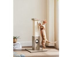 Krabpaal Krabpaal - Krabpaal - Kattenklimtoren - Spaanplaatconstructie - Sisaltouw - 38cm x 38cm x 73cm