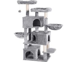 Krabpaal met 3 kattenholen - 164 cm - Kattenhuis - Krabpaal - Krabpaal - Kattenkrabpalen