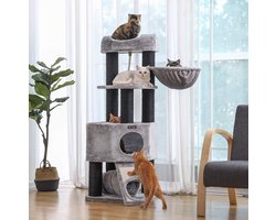 Krabpaal – Met dikke stammen – 141 cm – Grijs