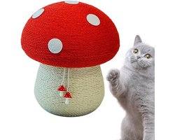 Krabpaal Paddenstoel - Kattenklimpaal Speelgoed - Katten Activiteit - Ergonomisch Ontwerp - 29x29x35 cm
