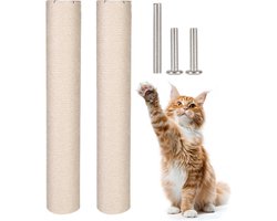 Krabpaal: Krabpaal Sisal - Kattenmeubel - Krabbelen en Spelen - Beschermt Meubels - 30x7x7 cm - Niet gespecificeerd
