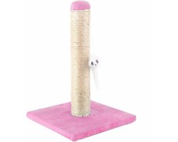 Krabpaal sisal speelgoed kleine katten roze 25 x 25 x 35 cm