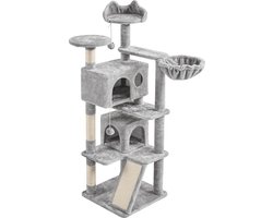 Krabpaal speelgoed natuurlijk sisal - Katten - 49 x 49 x 139 cm - Lichtgrijs