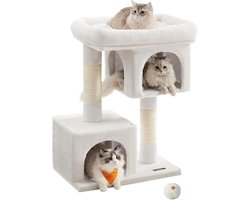 Krabpaal voor Grote Katten tot 7 kg met 2 Grotten en Grote Platform