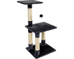 Krabpaal voor Kat -85 cm -Donkerblauw - Kattenboom voor Katten - Kattenhuis van Sisal - Klimpaal voor Katten