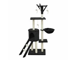 Krabpaal voor Katten Jipsy 50 x 35 x 138 cm Zwart
