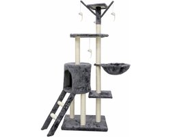 Krabpaal voor Katten Jipsy 79 x 34 x 138 cm Grijs Sisal Ø 7 cm