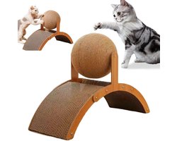 Krabpaal voor katten, kartonnen krabplank voor katten, krabpaal voor kittens, sisal krabplank voor katten, krabmat voor katten - 35x15x26 cm