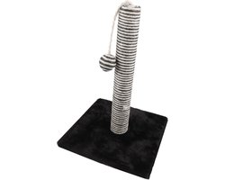 Krabpaal Voor Katten - Kattenklimspeelgoed - Binnenkatten Vermaken - Stabiele Verticale Constructie - 43x43x43cm - Zwart