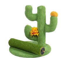 Krabpaal: Krabpaal voor Katten - Kattenkrab Toren - Katten Spelen - Creatief Cactus Design - 60 x 30 x 30 cm