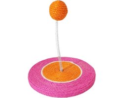 Krabpaal: Krabpaal voor katten - Kattenkrabber Sisal - Meubels beschermen - Interactief speelontwerp - 21 x 21 x 10 cm - Drakenvrucht