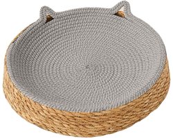 Krabpaal: Krabpaal voor katten - Kattenmand Lounge - Spelen en Rusten - Gevlochten Katoen - 35 x 35 x 10 cm