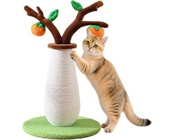 Krabpaal voor katten - Klimpaal speelgoed - Gedragsverrijking binnen buiten - Meerdere katten geschikt - 57x33x33cm