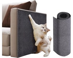 Krabpaal voor katten - Krabmat doe-het-zelf - Nagels slijpen binnen - Zelfklevend op maat - 10x5x1 cm - Zwart