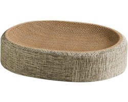 Krabpaal: Krabpaal voor katten - Krabmat kattenplank - Spelen en rusten - Antislip onderkant - 41 x 31 x 10 cm