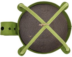 Krabpaal voor katten - Krabmeubel huisdier - Meubelbescherming spelen - Unieke schildpadvorm - 35 x 55 x 11 cm