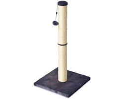 Krabpaal voor katten - medium formaat (40 x 40 x 80 cm) - grijs