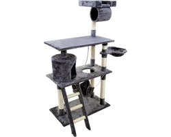 Krabpaal -  voor katten - met 4 niveaus - 105x49x140 cm