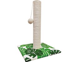 Krabpaal voor katten met speelmuis, compact formaat